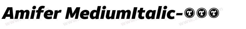 Amifer MediumItalic字体转换